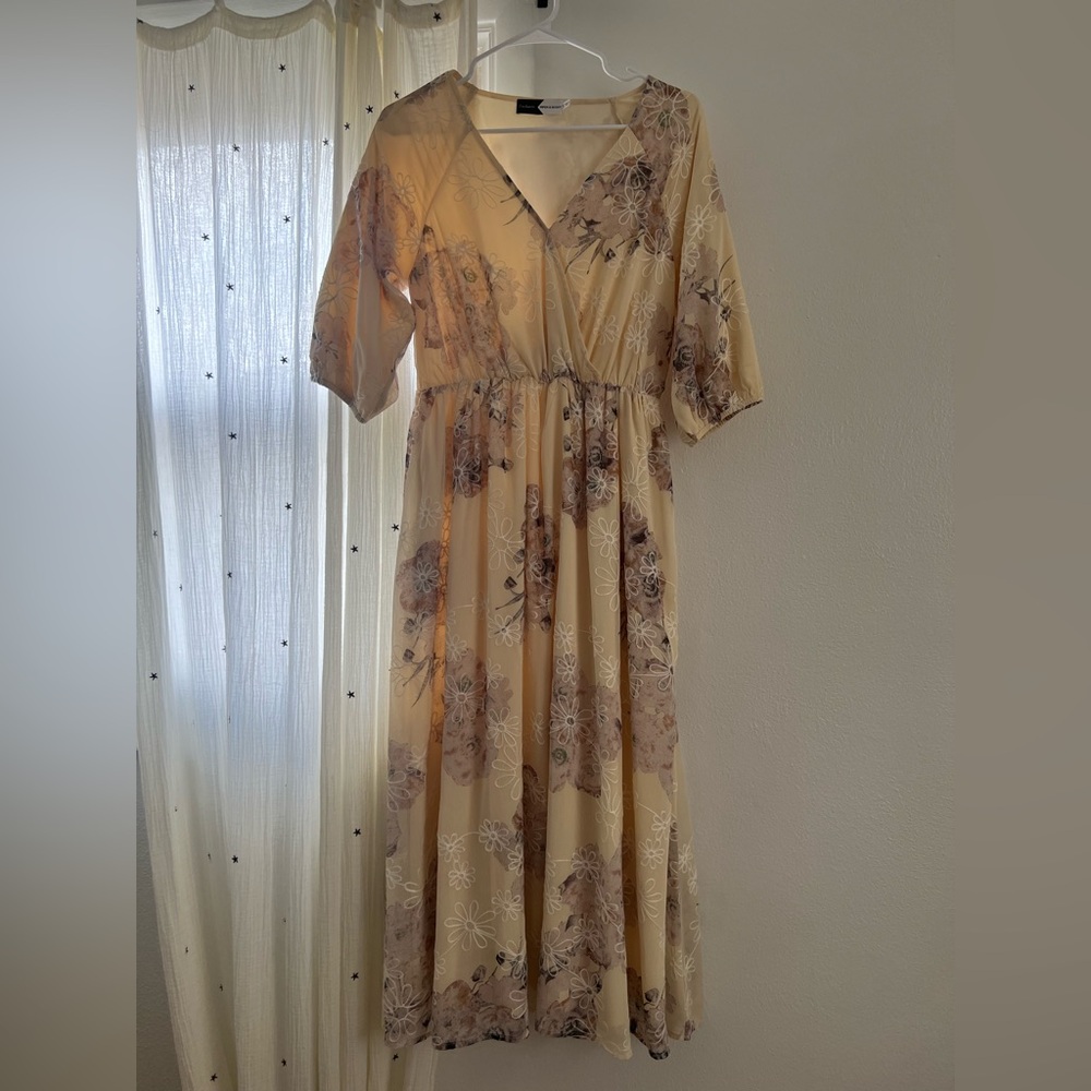 3 quarter sleeve dress